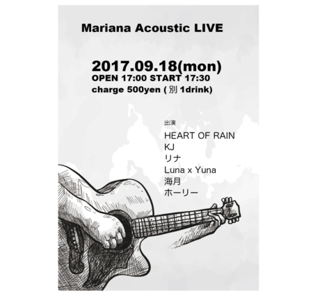 写真：Mariana Acoustic LIVE
